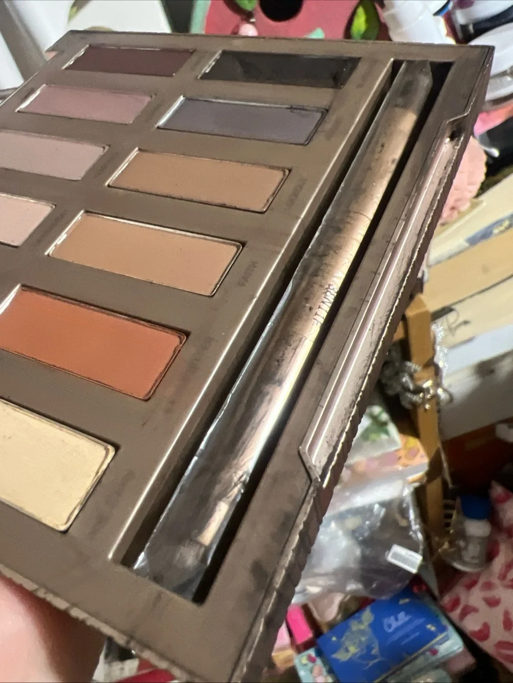 URBAN DECAY NAKED ULTIMATE BASICS 12 COLOR EYESHADOW PALETTE BRUSH Batch #REN99W